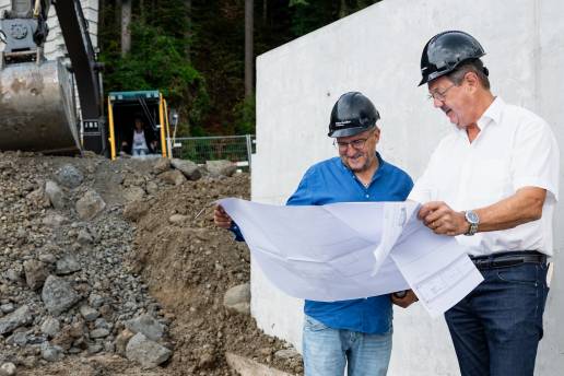 Arbeiten bei der Bauweberei in Rapperswil